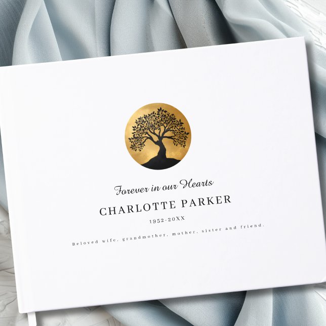Tree of Life Memorial  Custom Guest Book (Tree of Life Memorial Custom Guest Book)