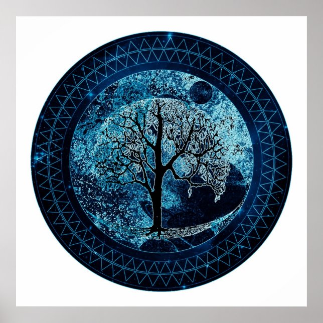 Tree of Life Midnight Sky Poster (Front)