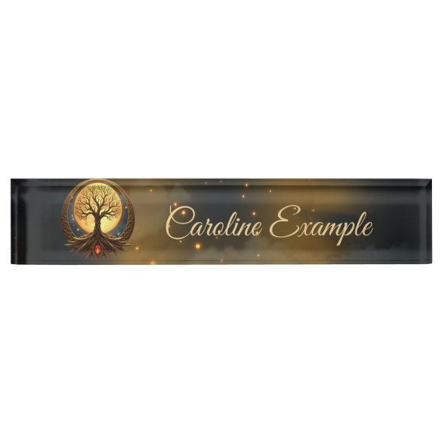Tree of Life – Moonlit Enlightenment Nameplate (Front)
