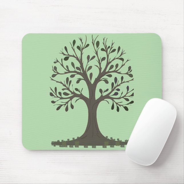 Tree of Life Mouse Pad Office Decoration (With Mouse)