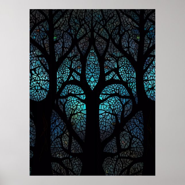 Tree of Life - Mystic Forest Mosaic Poster (Front)