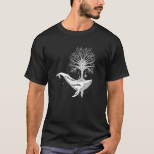 Tree Of Life Mystical Tree Fractal Yoga Meditation T-Shirt