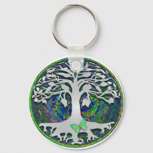 Tree of Life New Beginnings by Amelia Carrie Key Ring