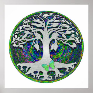 Tree of Life New Beginnings by Amelia Carrie Poster