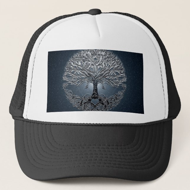 Tree of Life Nova Blue Trucker Hat (Front)