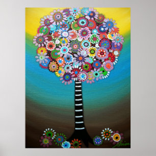 TREE OF LIFE PAINTING POSTER
