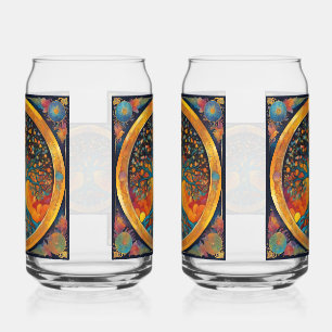Tree of Life paper napkin Can Glass