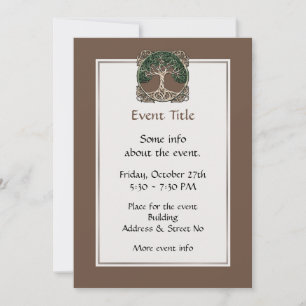 Tree of Life Paper Quilling Invitation