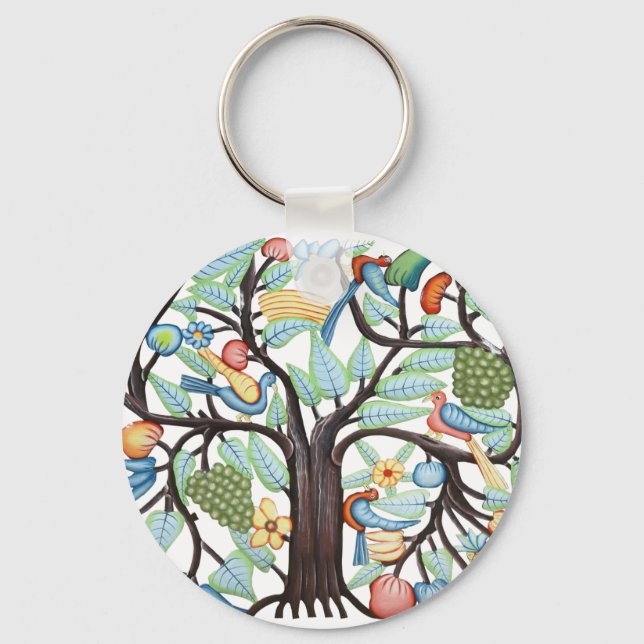 Tree of Life - pastel Key Ring (Front)