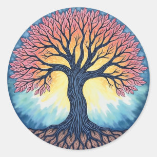 TREE OF LIFE Patch Classic Round Sticker