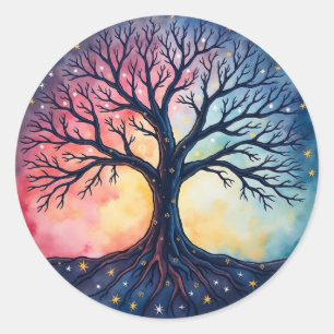 TREE OF LIFE Patch Classic Round Sticker