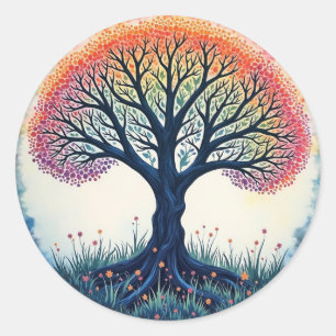 TREE OF LIFE Patch Classic Round Sticker