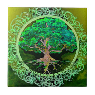 Tree of Life Patience Ceramic Tile
