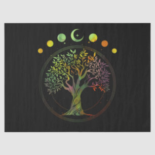 Tree of Life Phases of the Moon Tissue Paper
