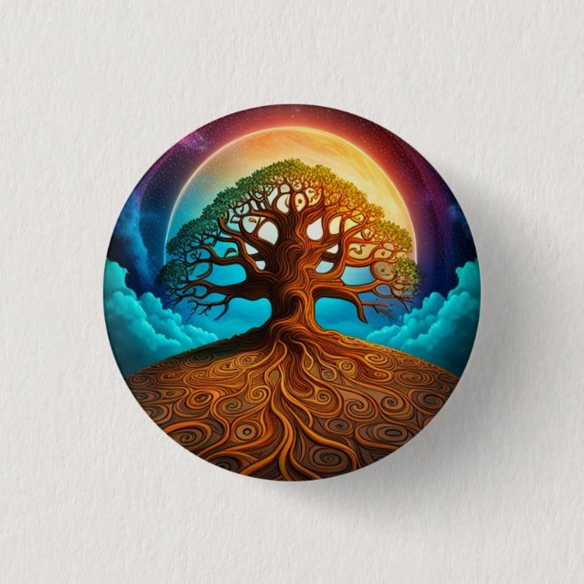 Tree of Life Pinback Button (Front)