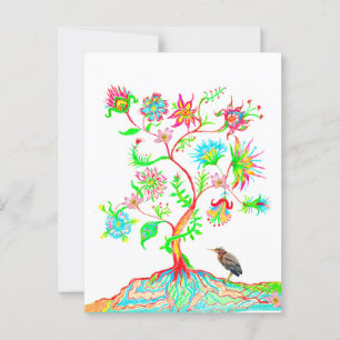 Tree of life postcard
