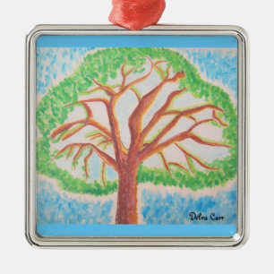 Tree of Life-prem square ornament