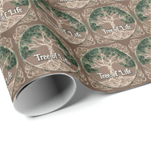 Tree of Life Quilling Pattern Wrapping Paper