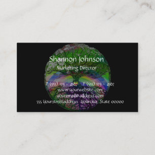 Tree of Life Rainbow Heart by Amelia Carrie Business Card