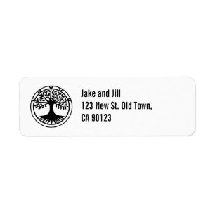Tree of life return address label