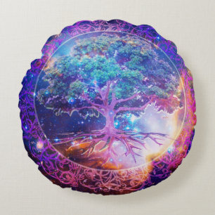 Tree of Life Round Cushion