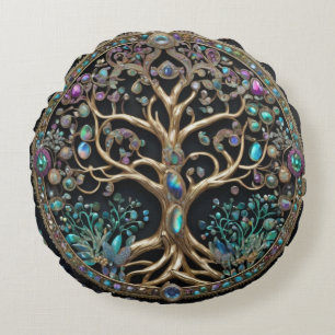Tree of Life  Round Cushion