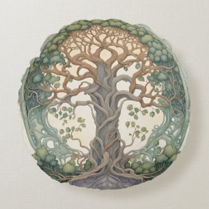 Tree of Life Round Cushion