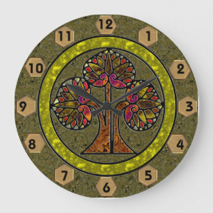 Tree of Life (Round Wall Clock) Large Clock