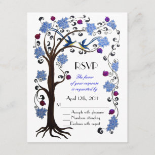 Tree of Life RSVP blue/white