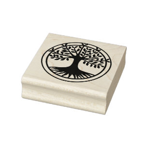 Tree of life rubber stamp