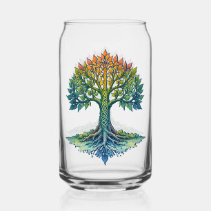 Tree of Life Shifting Dawn Can Glass