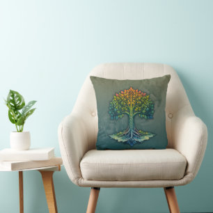 Tree of Life Shifting Dawn Cushion