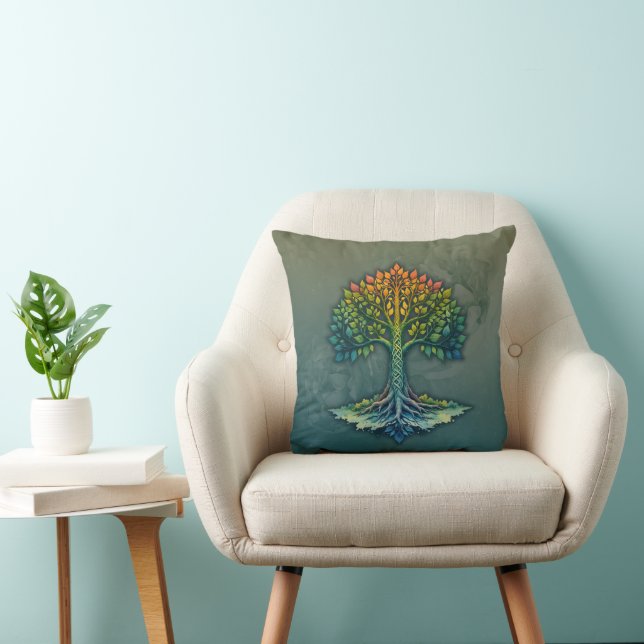 Tree of Life Shifting Dawn  Cushion (Chair)