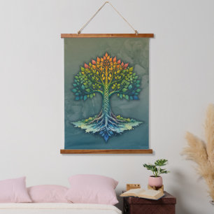 Tree of Life Shifting Dawn  Hanging Tapestry