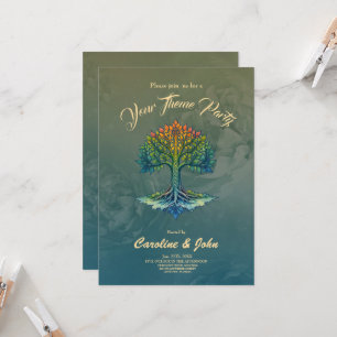 Tree of Life Shifting Dawn Invitation