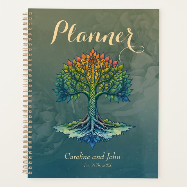 Tree of Life Shifting Dawn  Planner (Front)