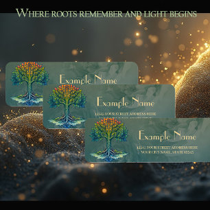 Tree of Life Shifting Dawn  Return Address Label