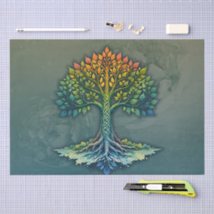 Tree of Life Shifting Dawn Tissue Paper