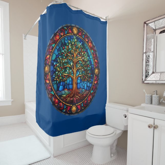Tree of Life Shower Curtain (In Situ)