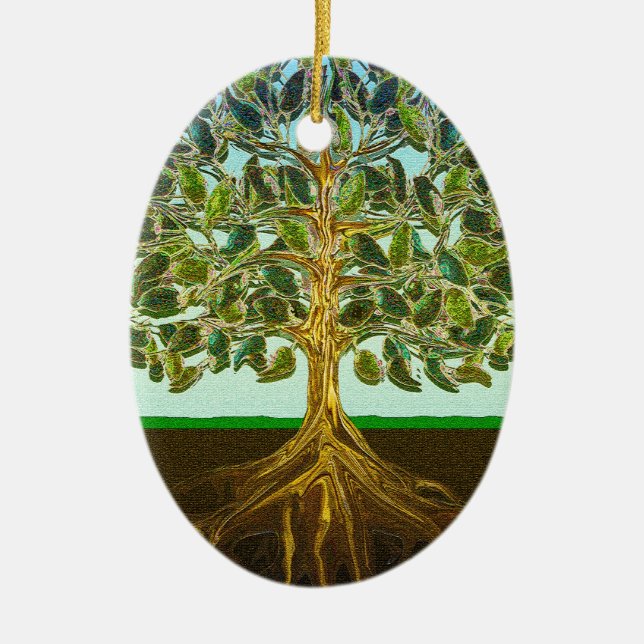 Tree of Life Simple Pleasures of Life Ceramic Tree Decoration (Front)