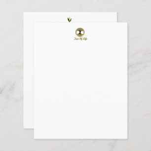 Tree Of Life Simple Stationery Paper