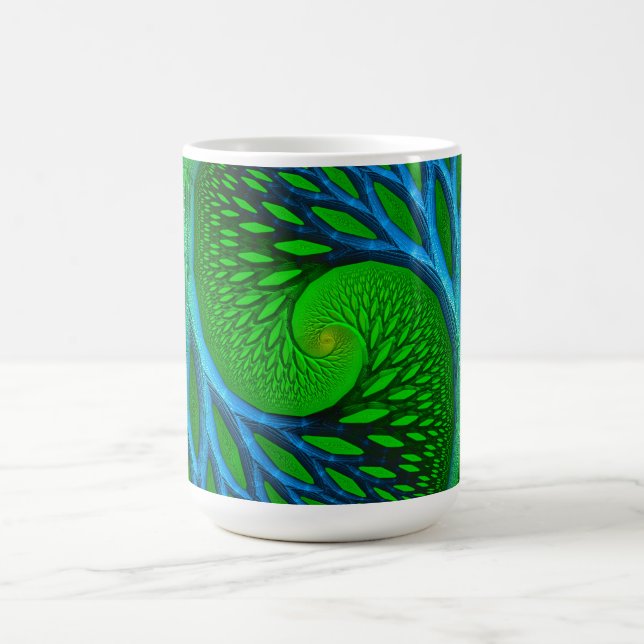 Tree Of Life Spiral Fractal  Coffee Mug (Center)