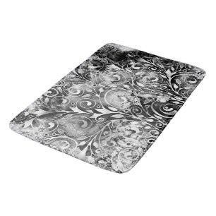Tree Of Life - Spirals Leaves Grunge Style 1 Bath Mat