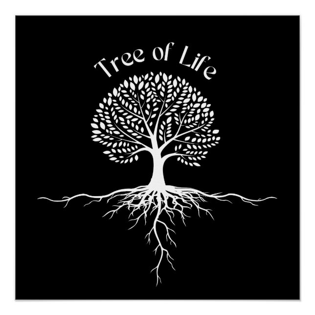 Tree of Life" Spiritual Art Poster (Front)
