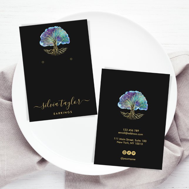 Tree of Life Spiritual Tree Organic Business Card (Creator Uploaded)