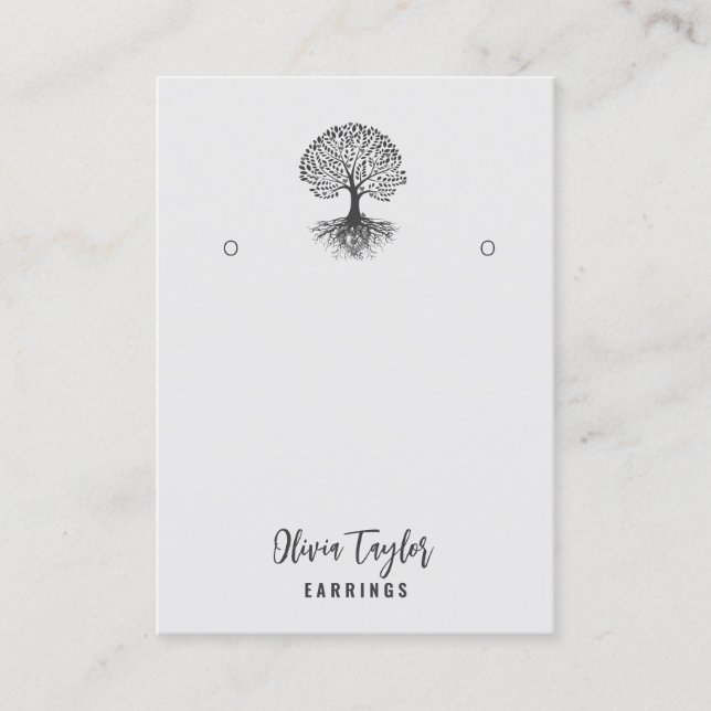 Tree of Life Spiritual Tree Organic Display Card (Front)
