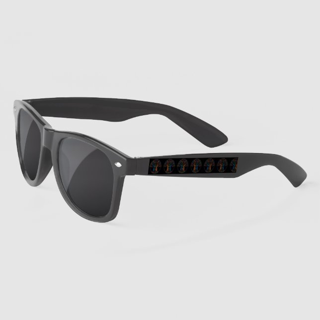 Tree of Life Stained Glass Mosaic Sunglasses (Left)