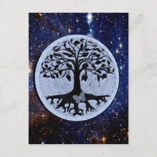 Tree of Life Starry Night Postcard