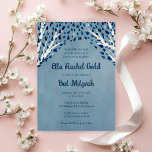 Tree of Life Stars Watercolor Bat Bar Mitzvah Invitation<br><div class="desc">Perfect card to announce a bat mitzvah, bar mitzvah or other Jewish celebration! Hand made art for you! FULLY CUSTOMIZABLE! Click on “Personalise” above to edit the text.. Click "edit using design tool" to adjust the fonts, colours and placements and to delete the back side watercolor design if you prefer....</div>