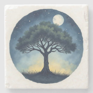Tree of Life  Stone Coaster
